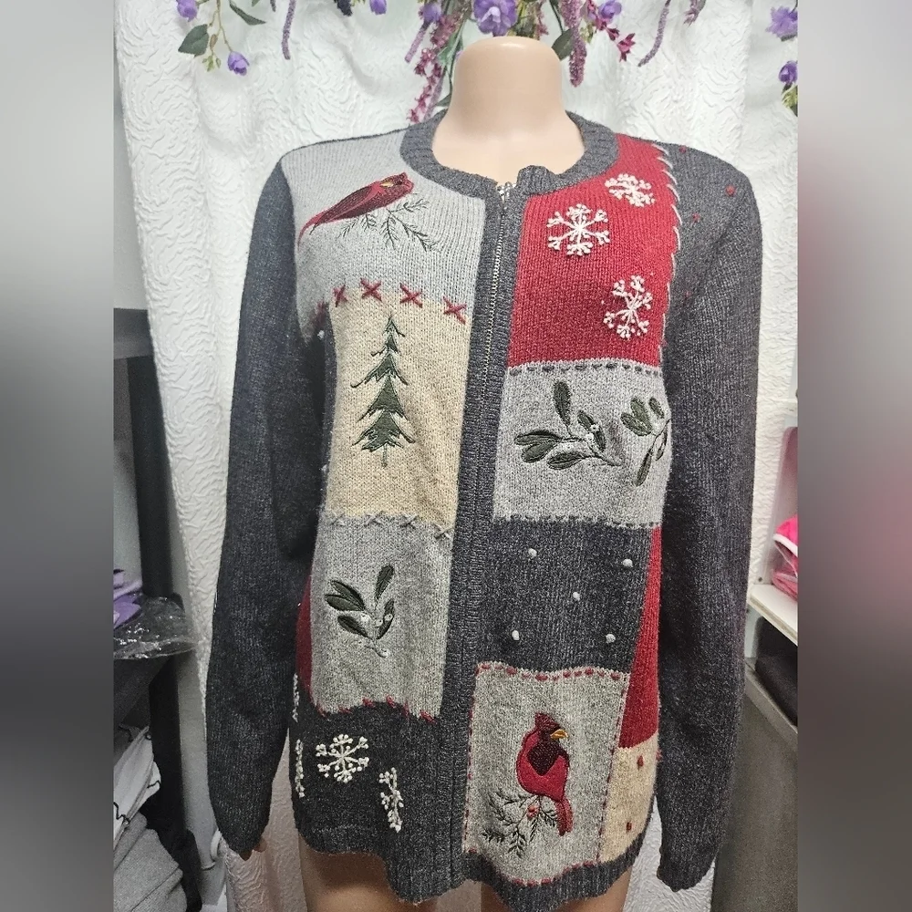Women's Festive Cardigan Sweater